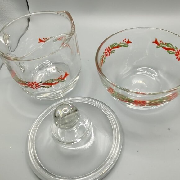 Vintage Holiday Creamer & Sugar Set - Picture 3 of 16